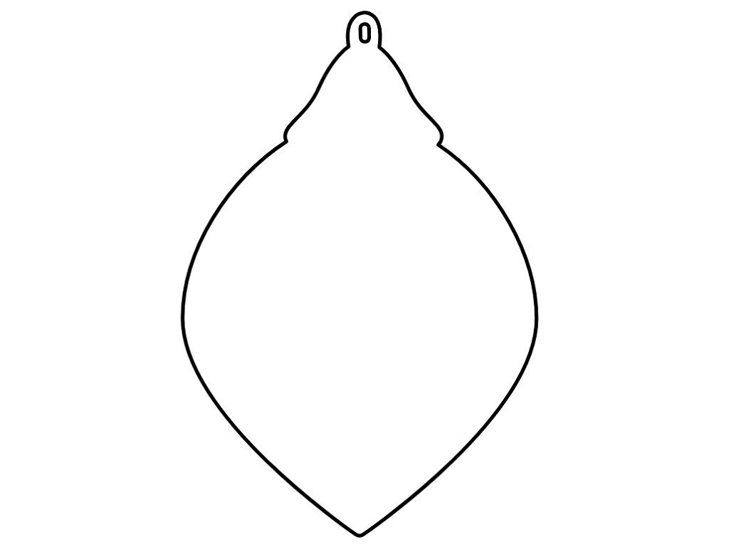 Laser Cut Christmas Bauble Tree Ornament Vector