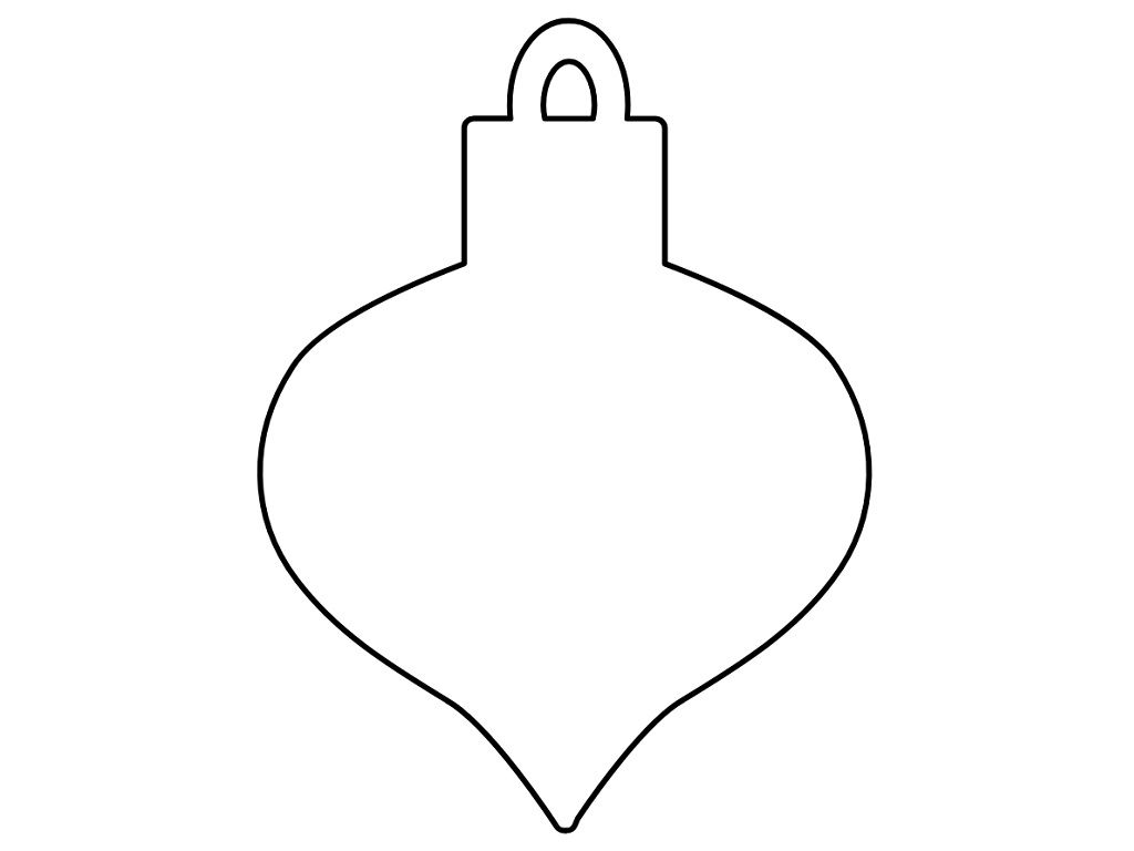 Laser Cut Christmas Teardrop Ornament Vector
