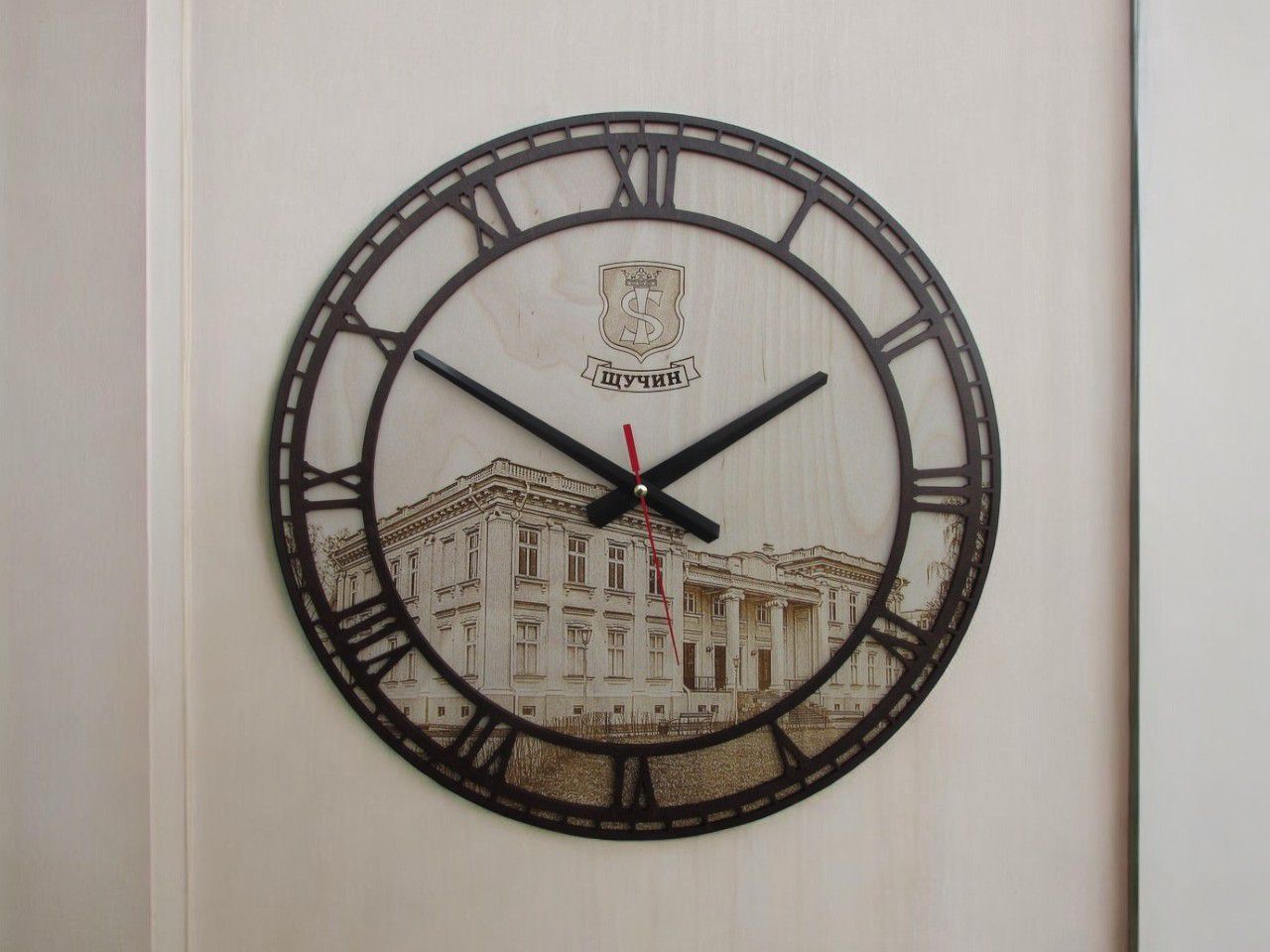 Laser Cut Living Hinge Wall Clock Vector
