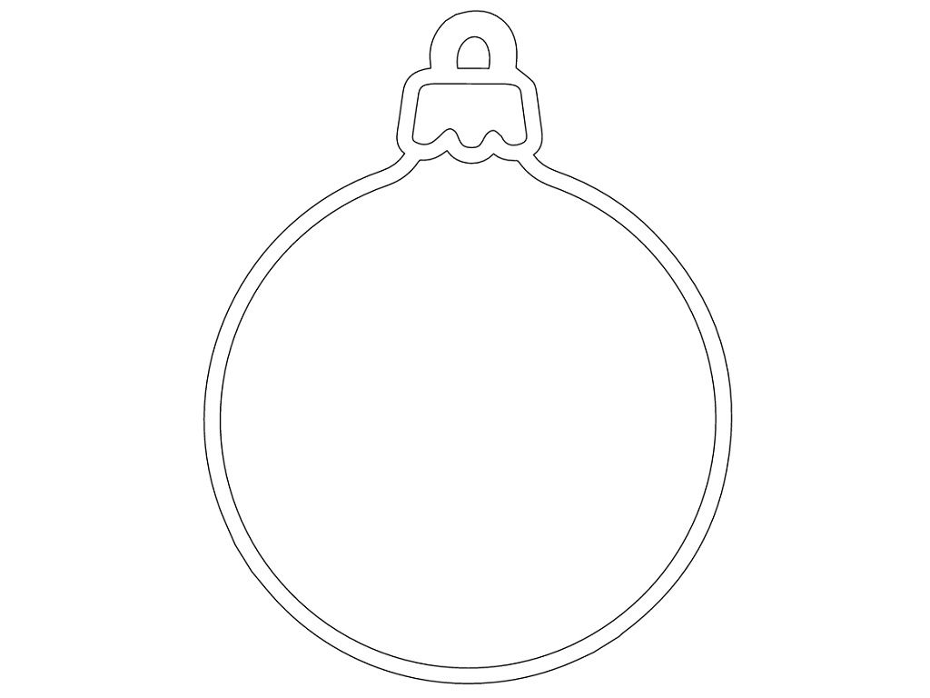 Laser Cut Hollow Christmas Ornament Vector