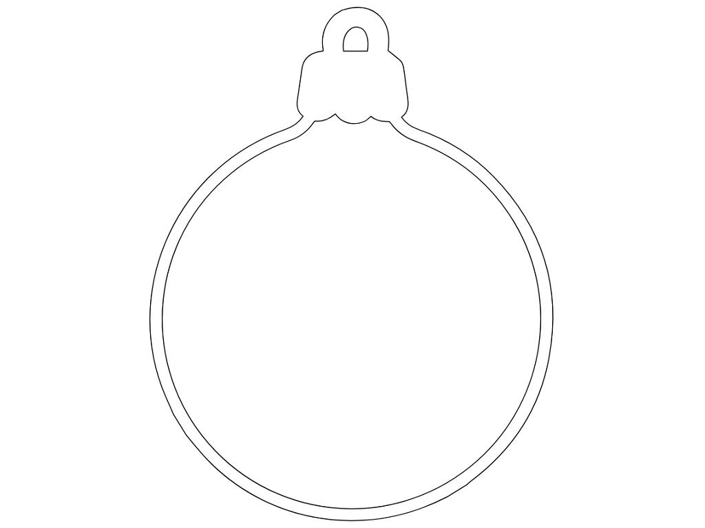 Laser Cut Hollow Christmas Tree Ornament Vector