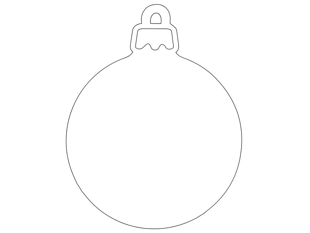 Laser Cut Christmas Tree Ball Vector
