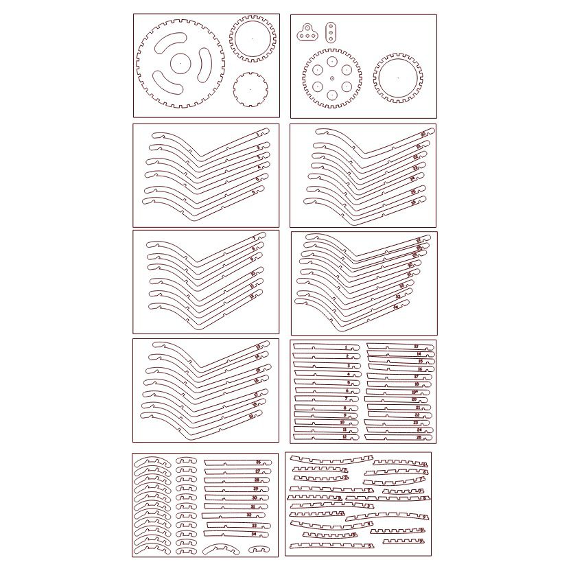 Laser Cut Wooden Fantasy Chandelier Vector