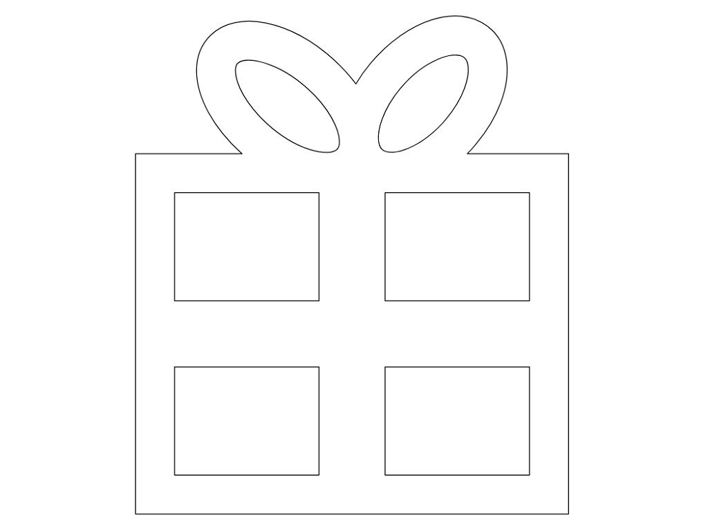 Laser Cut Gift Box Christmas Tree Ornament Vector