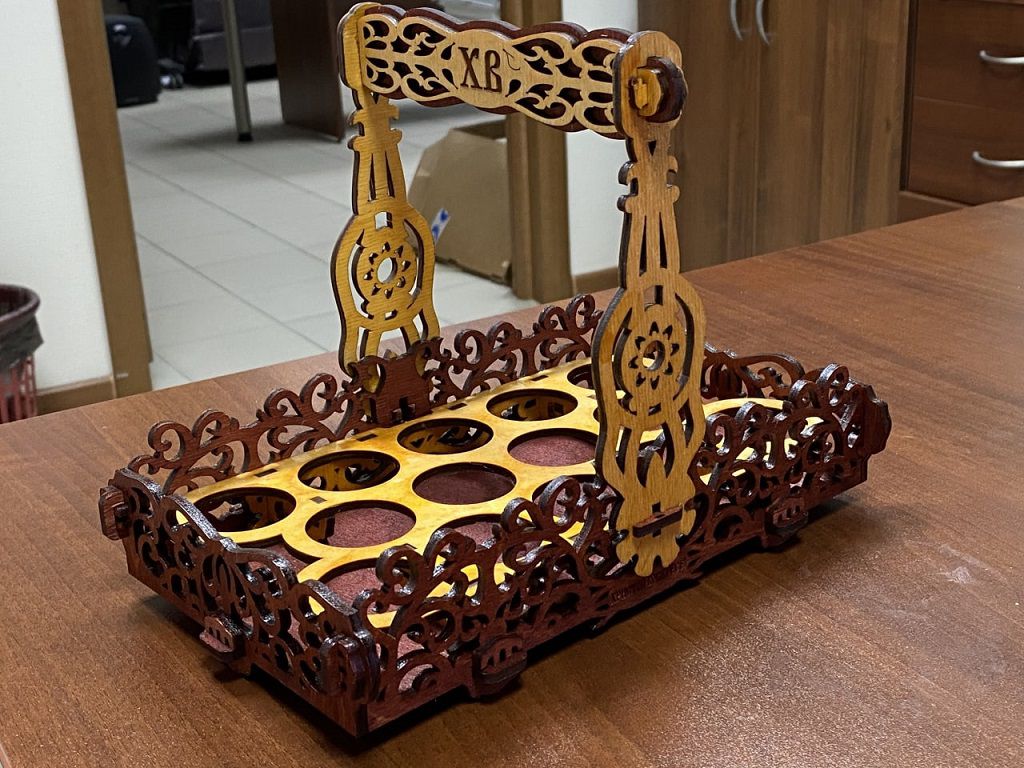 Laser Cut Decorative Easter Gift Basket Vector