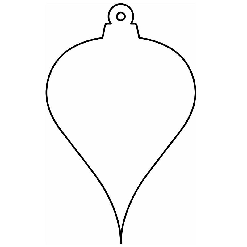 Laser Cut Unfinished Christmas Ornament Vector