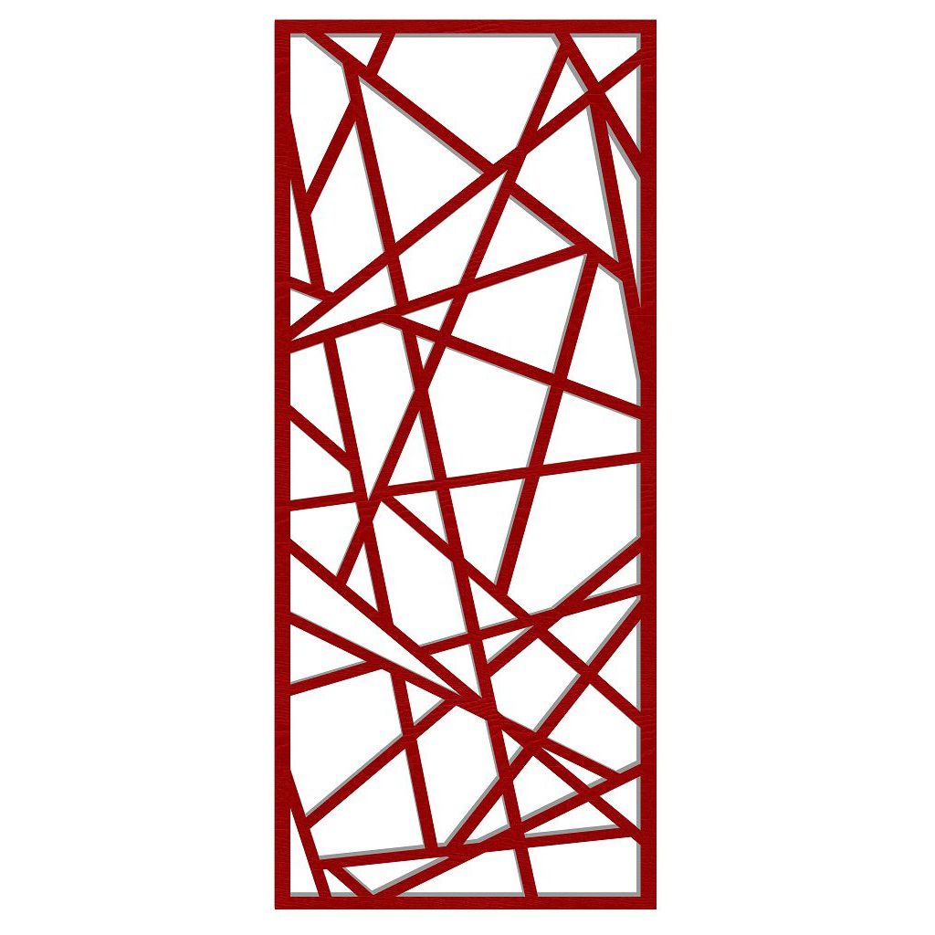Laser Cut Geometric Decorative Screen Pattern