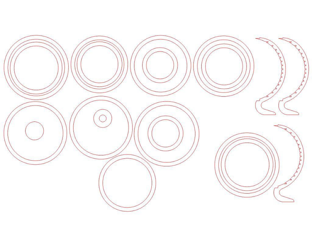 Laser Cut Lampara Wooden Table Lamp Shade Vector