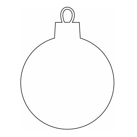 Laser Cut Christmas Blank Bauble for Craft Vector