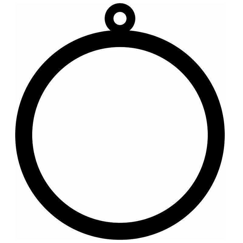 Laser Cut Hollow Bauble Christmas Tree Ornament Vector