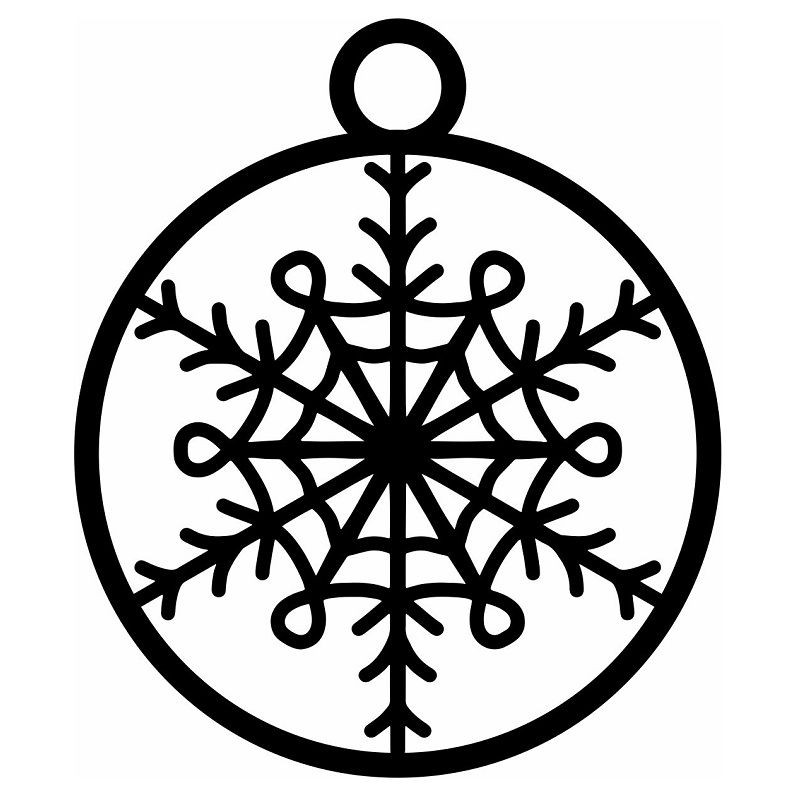 Laser Cut Christmas Tree Wooden Ornament Vector