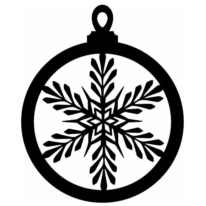 Laser Cut Christmas Tree Hanging Ornament Vector
