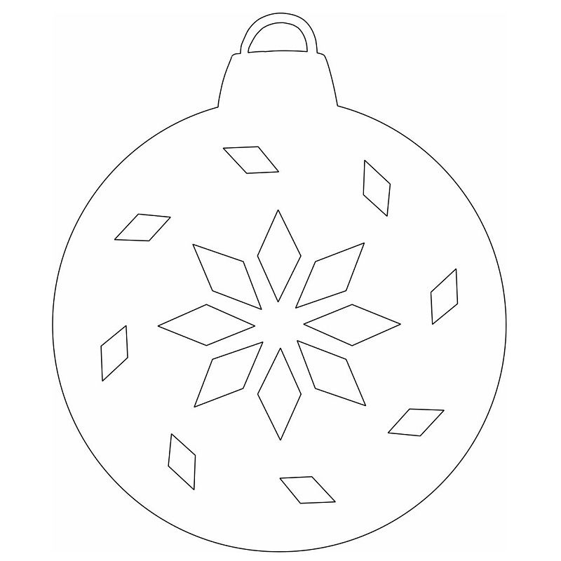 Laser Cut Christmas Tree Bauble Ball Vector