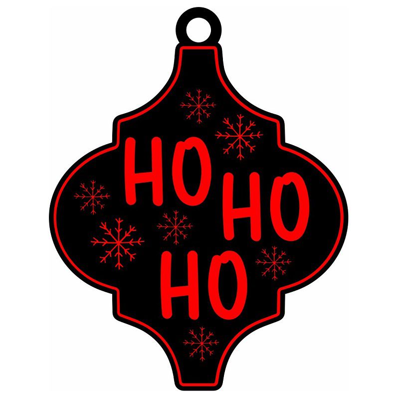 Laser Cut Arabesque Tile Christmas Bauble Ornament Vector