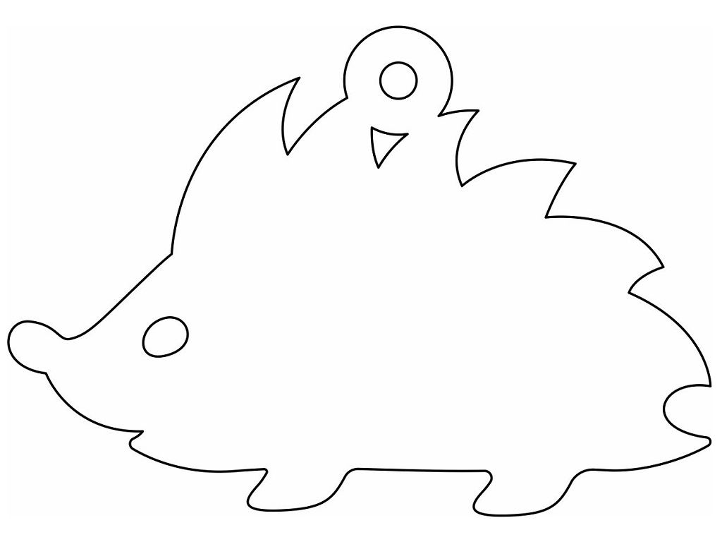 Laser Cut Hedgehog Christmas Decoration Vector