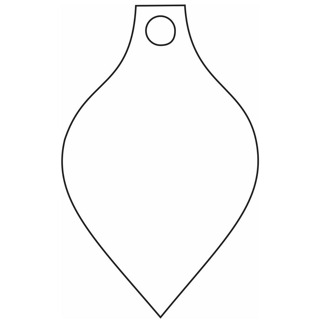 Laser Cut Wooden Christmas Bauble Craft Blank Vector