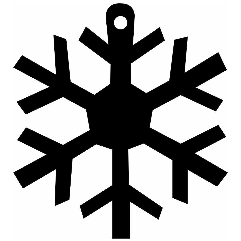 Laser Cut Snowflake Ornament Craft Vector