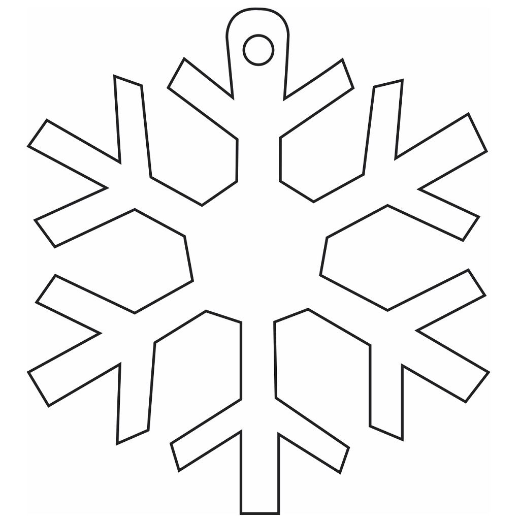 Laser Cut Snowflake Ornament Craft Vector