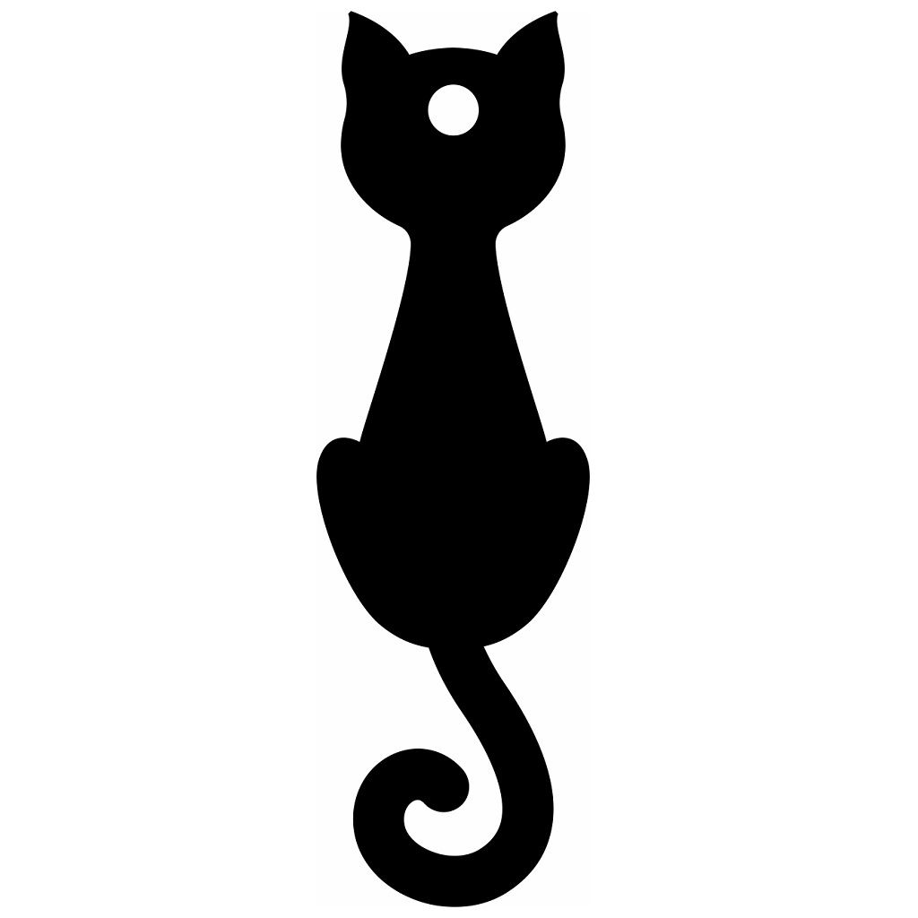 Laser Cut Hanging Cat Ornament Vector