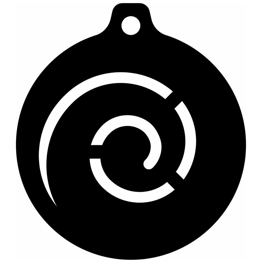 Laser Cut Spiral Christmas Ball Ornament Vector
