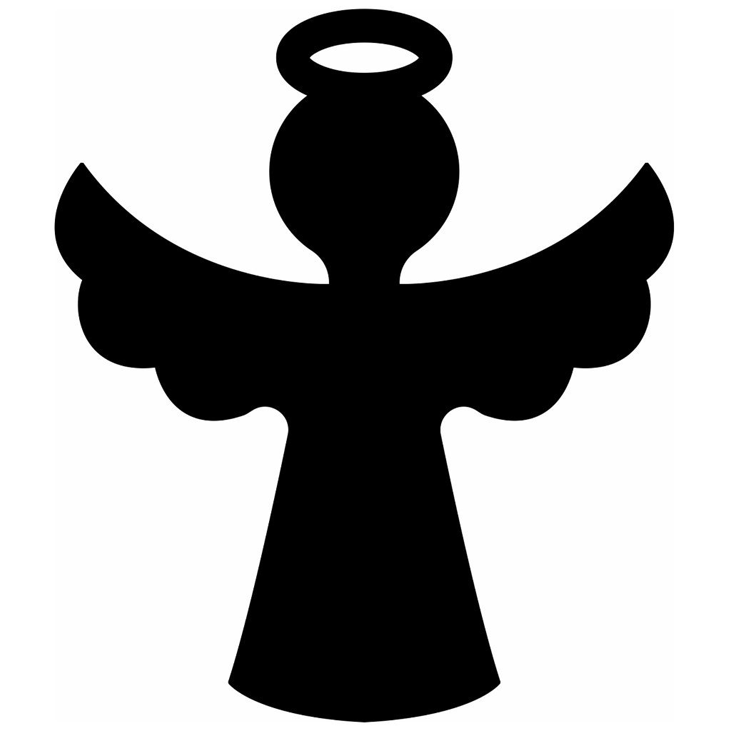 Laser Cut Angel Ornament Blank for Craft Vector