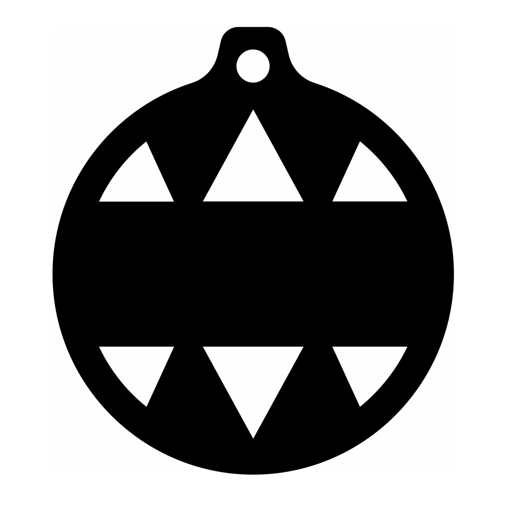 Laser Cut Custom Christmas Ornament Vector