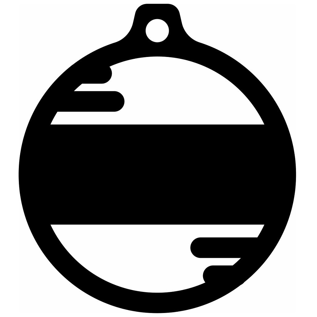 Laser Cut Unique Personalized Christmas Ornament Vector