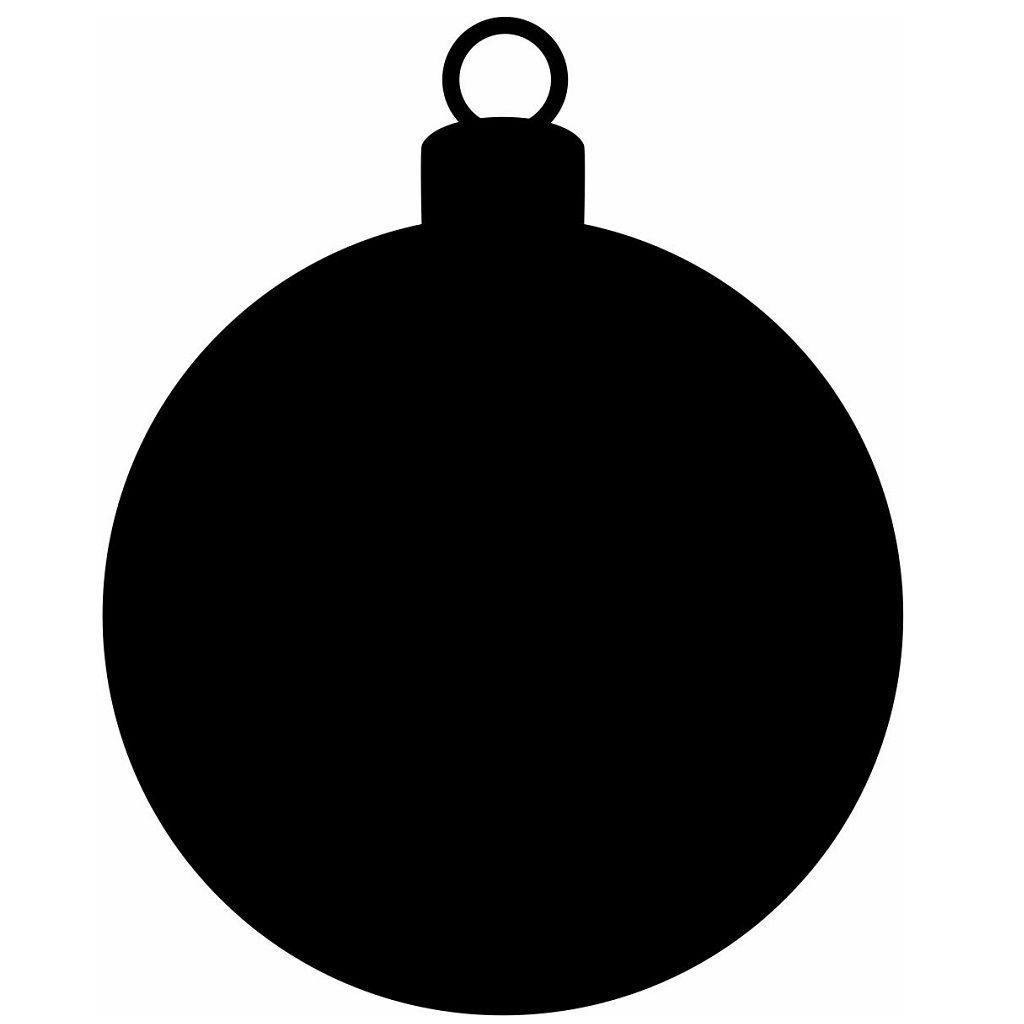 Laser Cut Circle Christmas Bauble Blank Vector