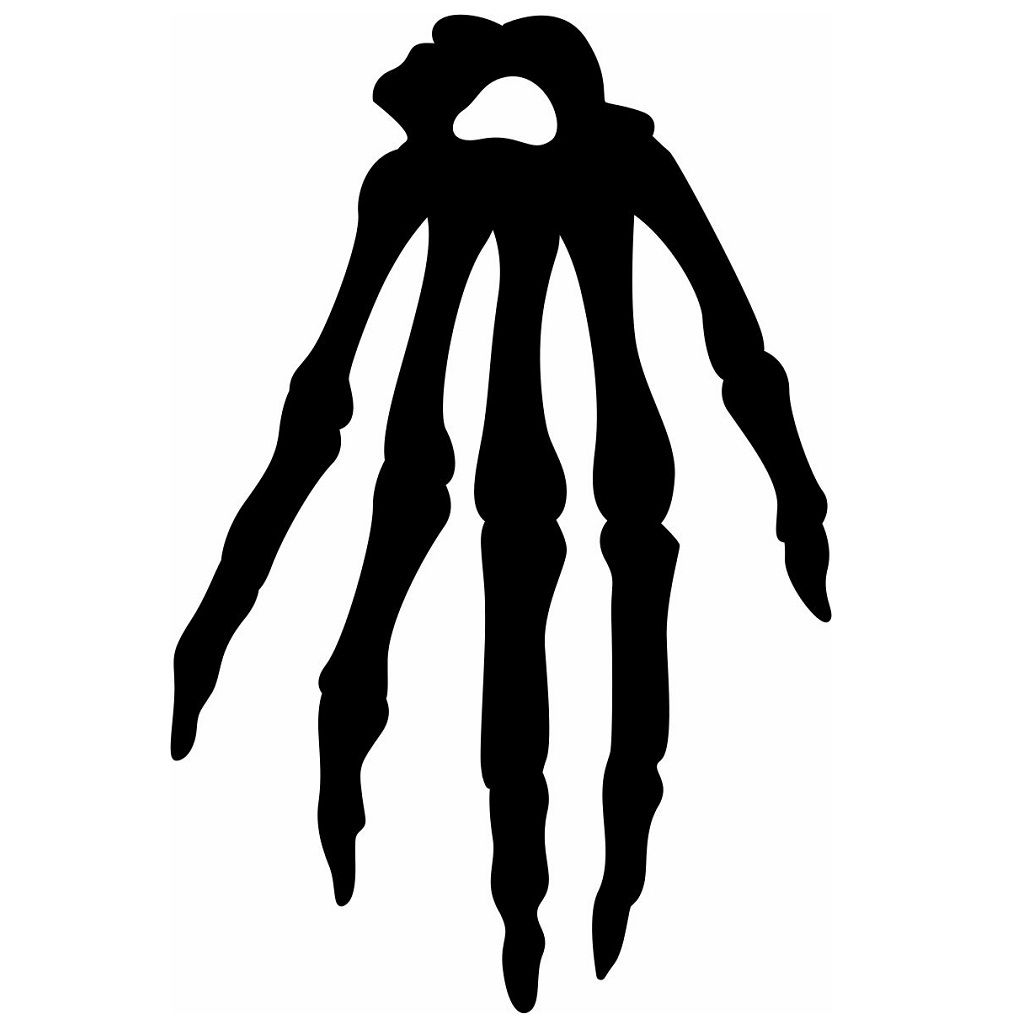 Laser Cut Halloween Monster Hand Craft Vector