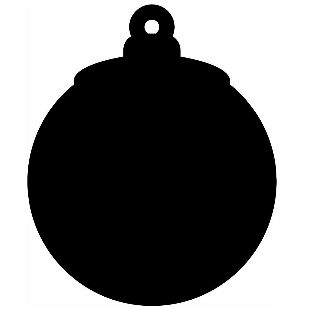 Laser Cut Blank Bauble Craft Christmas Decoration Vector