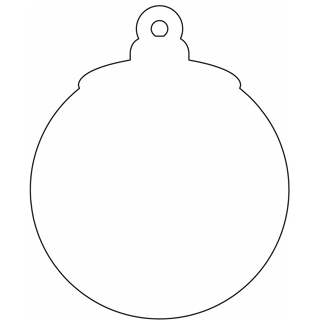 Laser Cut Blank Bauble Craft Christmas Decoration Vector