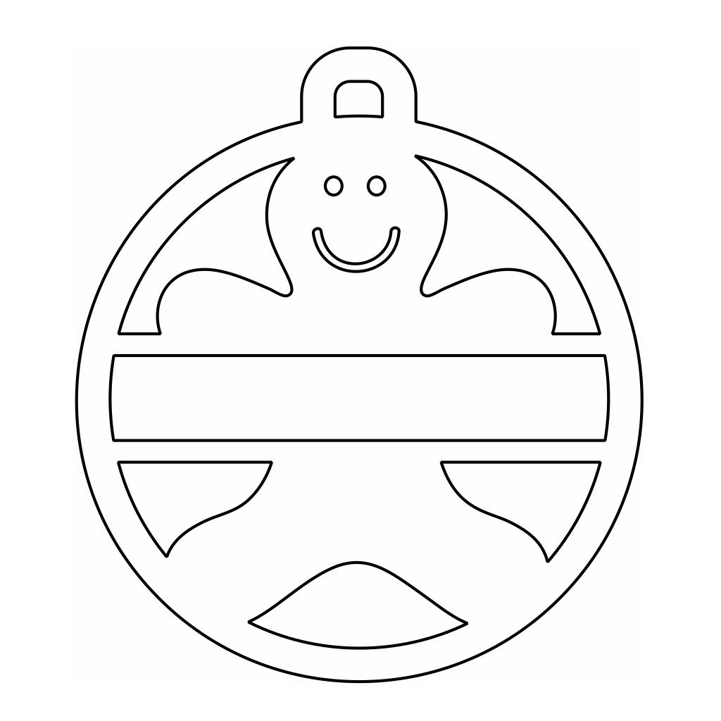 Laser Cut Personalized Gingerbread Man Bauble Vector