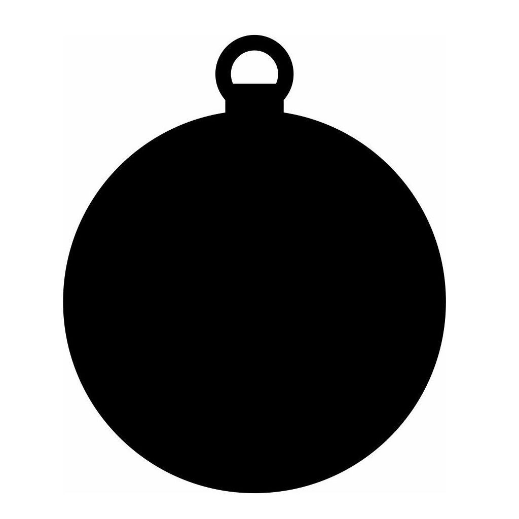 Laser Cut Christmas Bauble Blank Vector