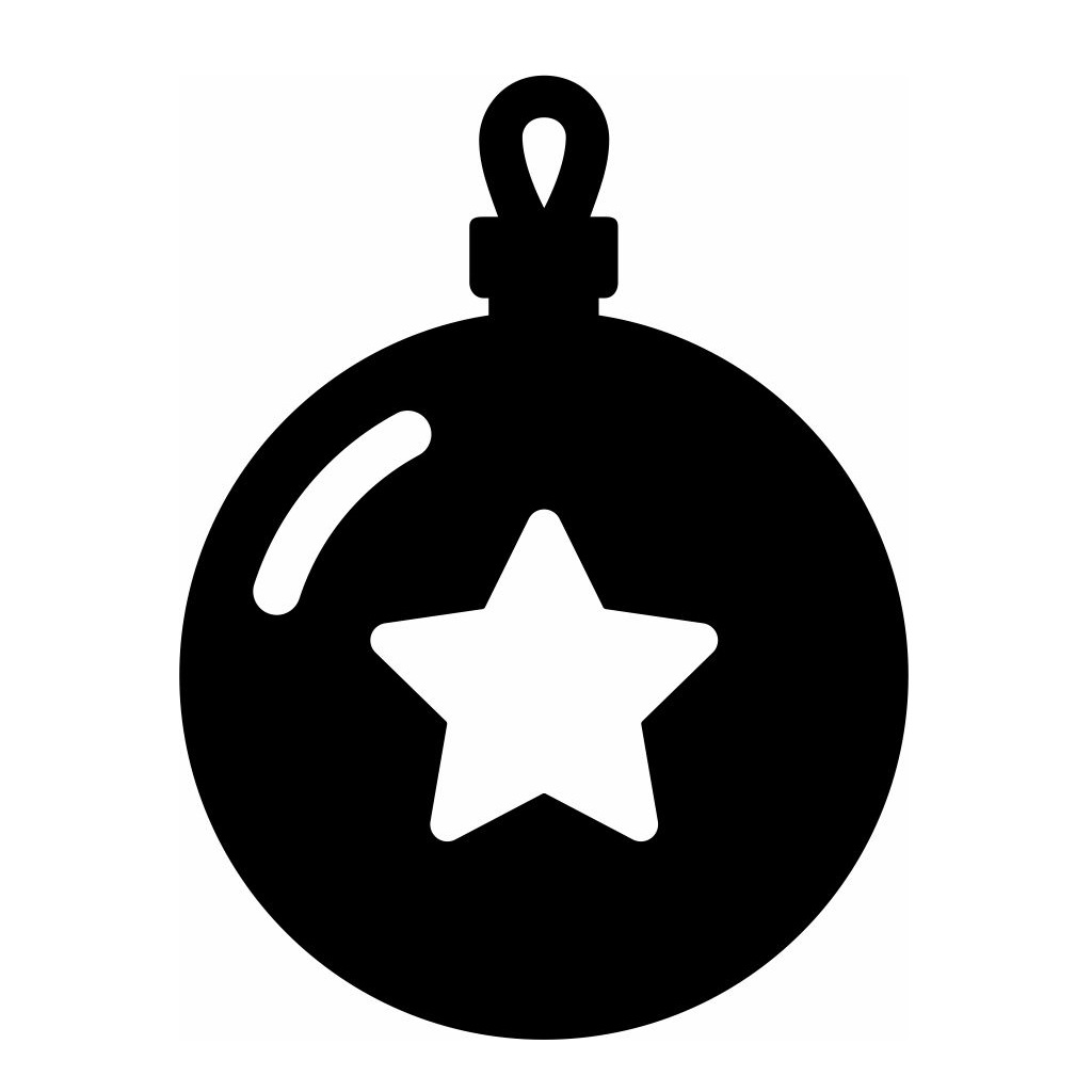 Laser Cut Star Bauble Vector