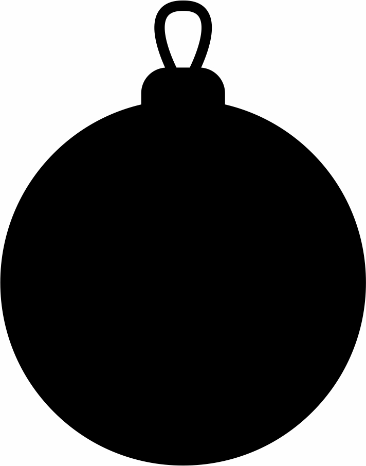 Laser Cut Christmas Craft Bauble Blank Vector