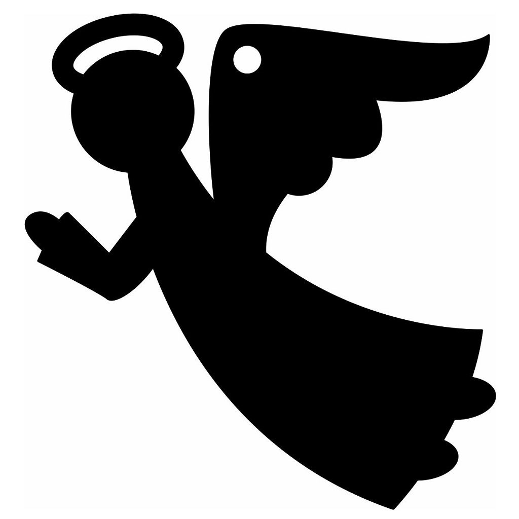 Laser Cut Christmas Angel Ornament Vector