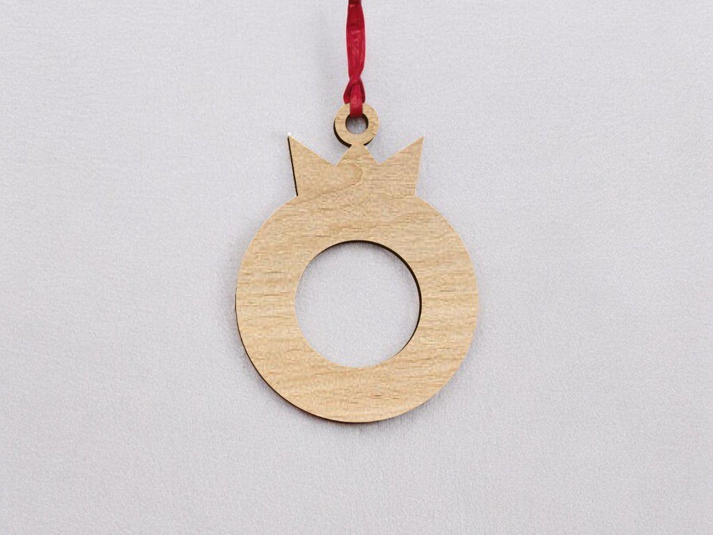 Laser Cut Decorative Hollow Bauble Vector