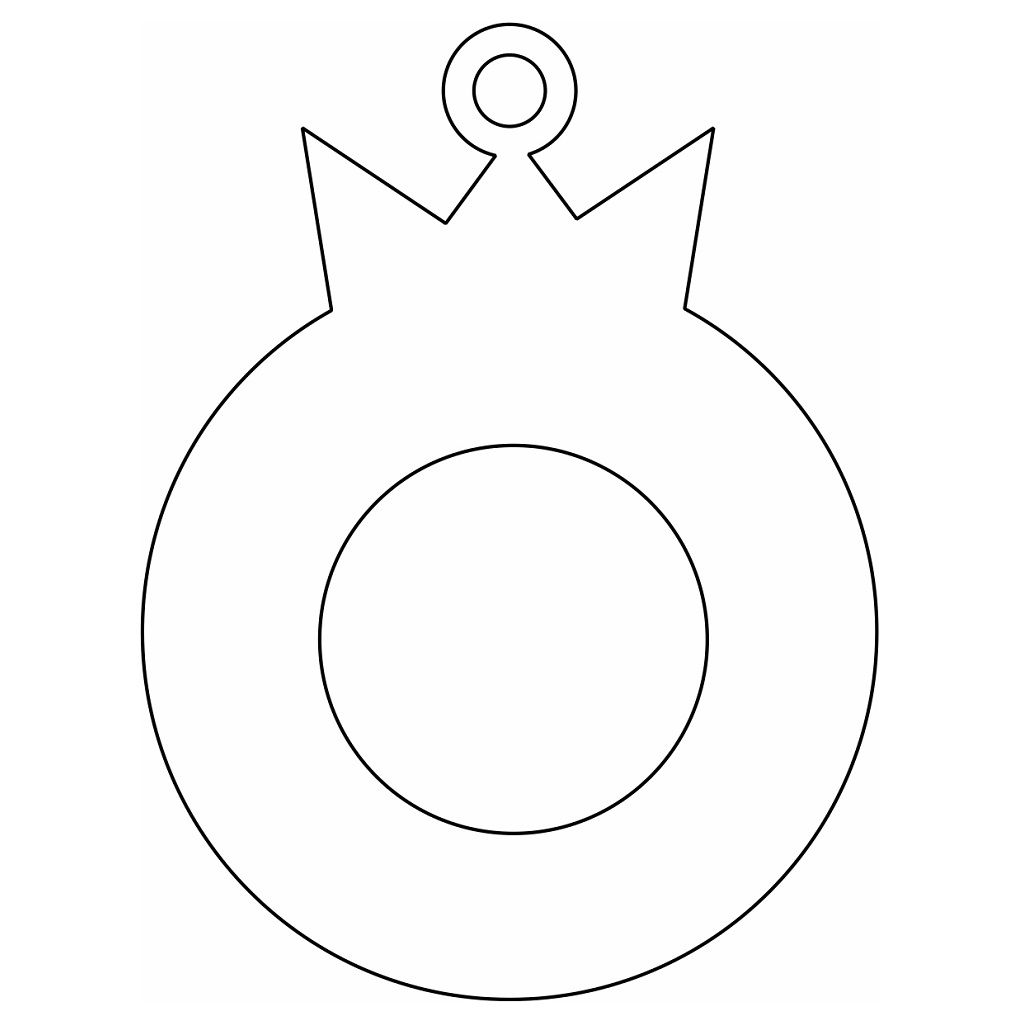 Laser Cut Decorative Hollow Bauble Vector