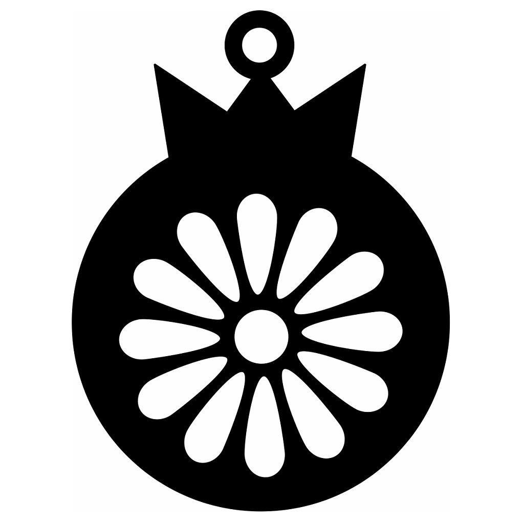Laser Cut Decorative Floral Bauble Vector