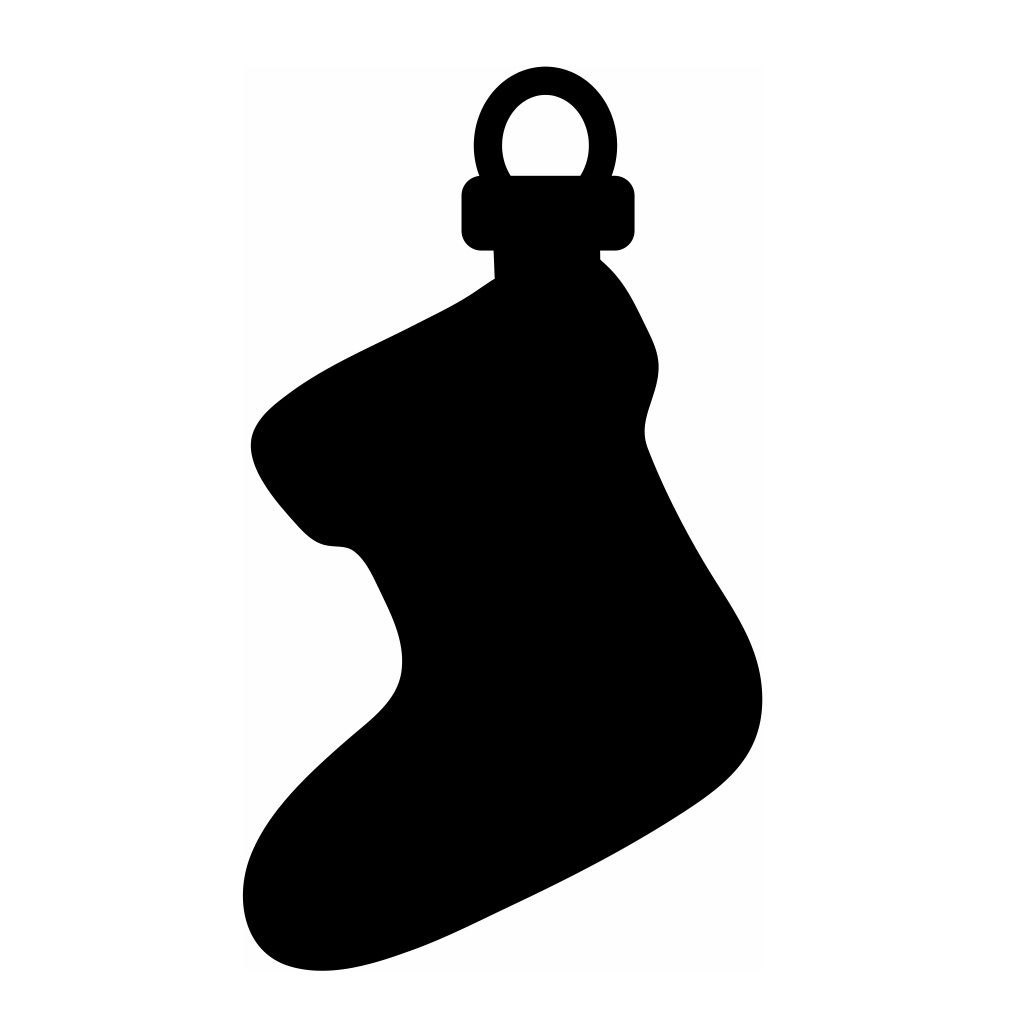 Laser Cut Stocking Ornament Craft Vector