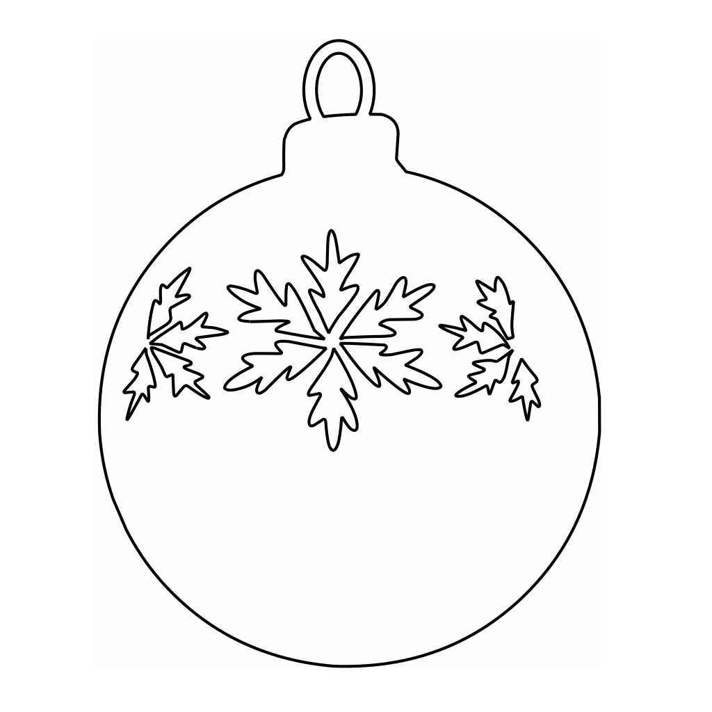 Laser Cut Floral Design Christmas Ball Vector