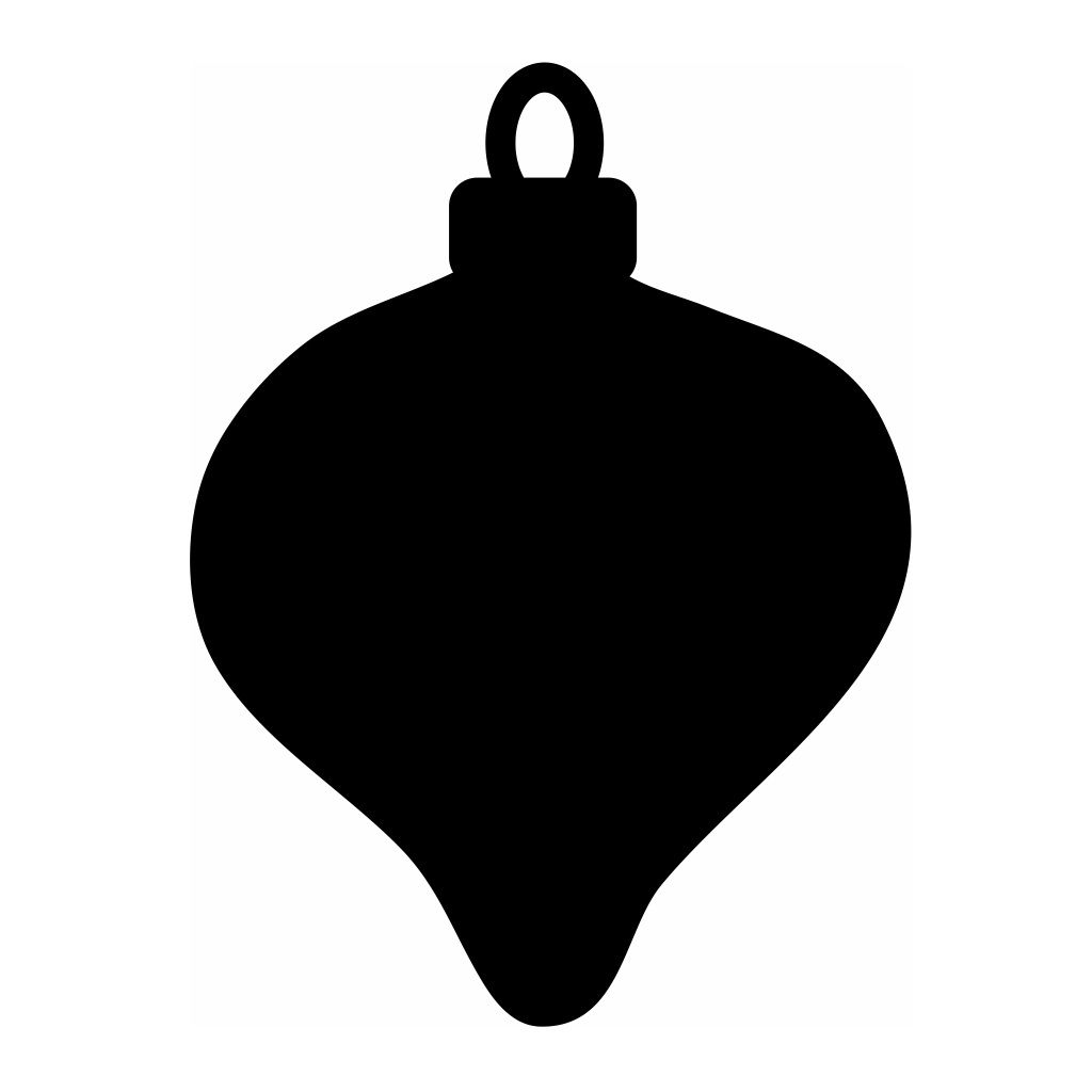 Laser Cut Teardrop Bauble Blank Vector