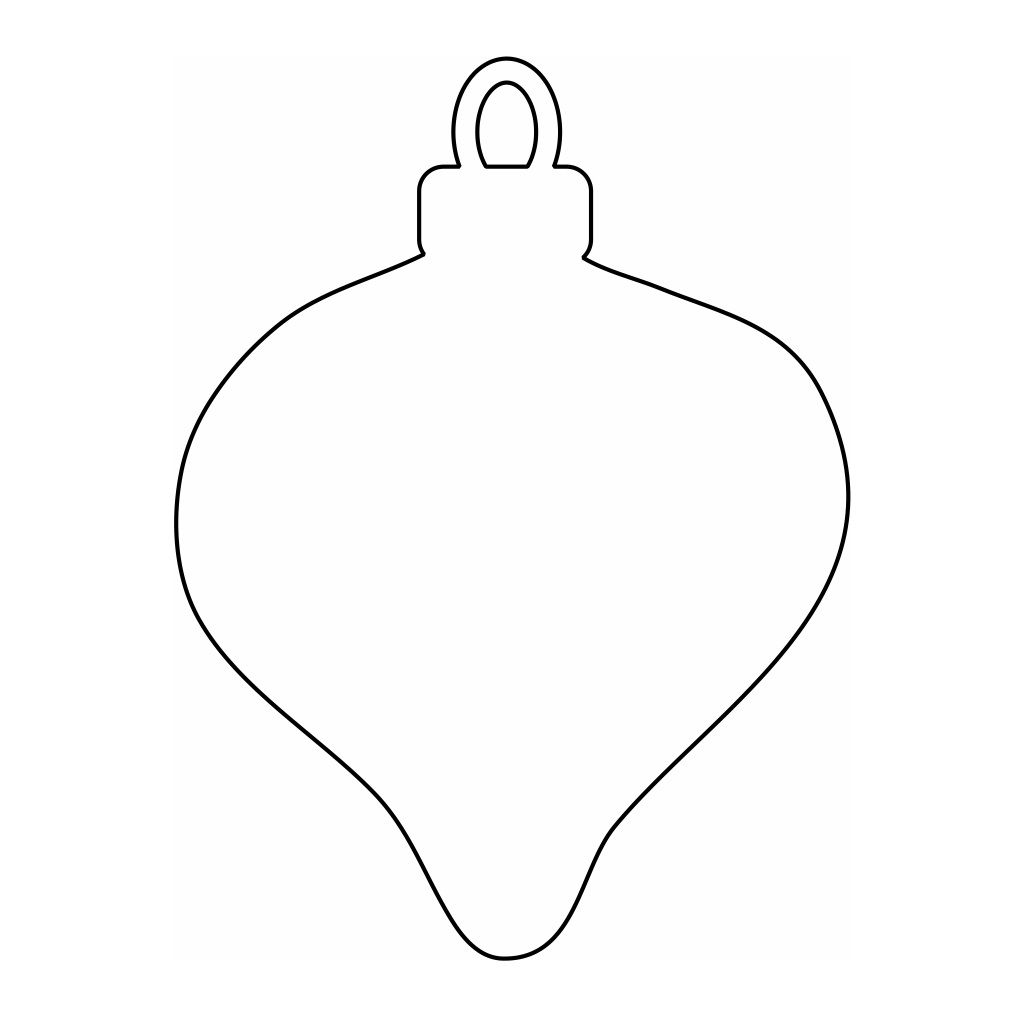 Laser Cut Teardrop Bauble Blank Vector