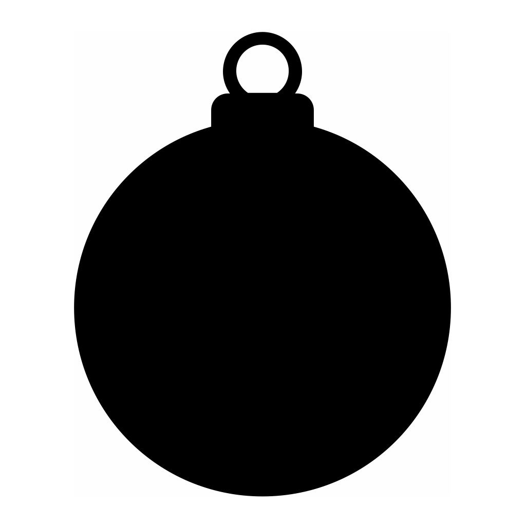 Laser Cut Blank Christmas Bauble Ornament Vector