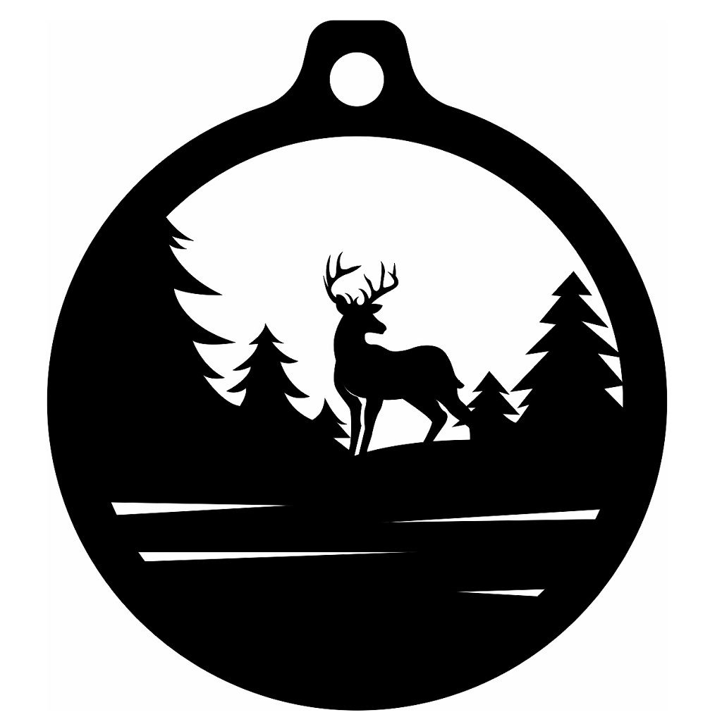Laser Cut Christmas Tree Wonderland Ornament Vector