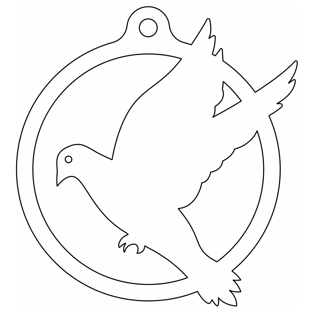 Laser Cut Christmas Bird Bauble Vector