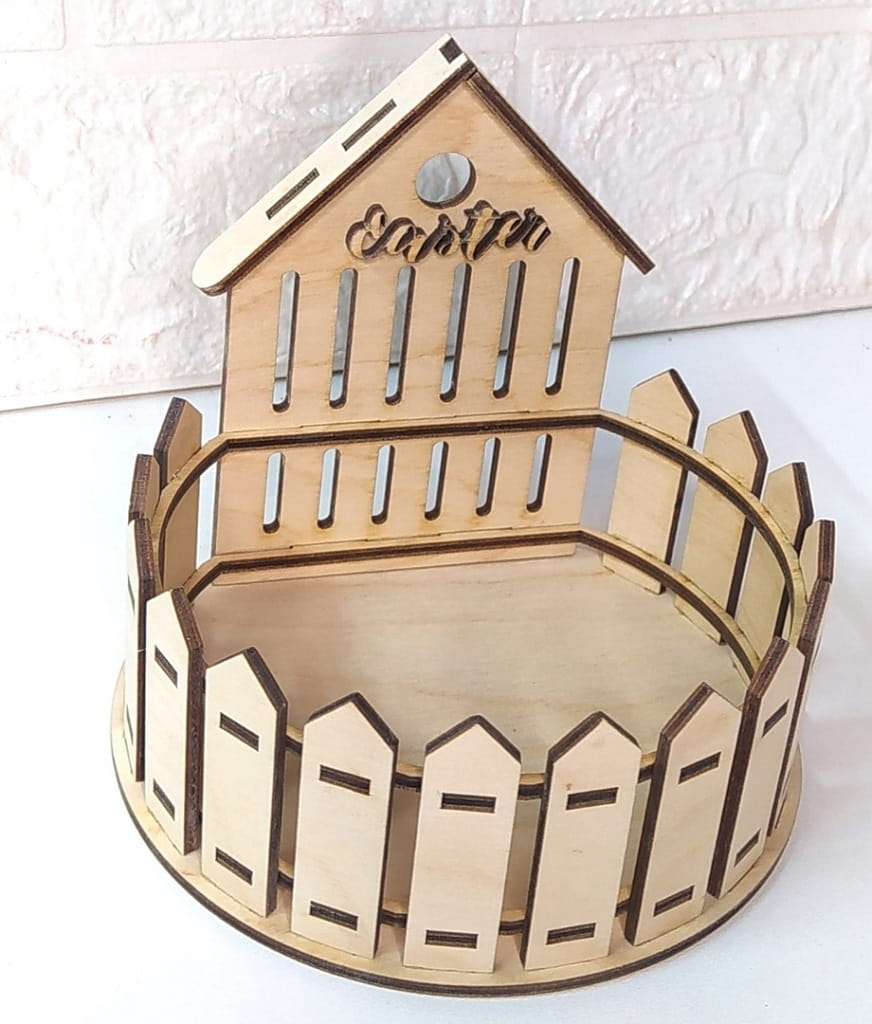 Laser Cut Unique Easter Basket