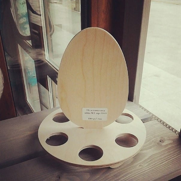Laser Cut Wooden Simple Easter Egg Holder