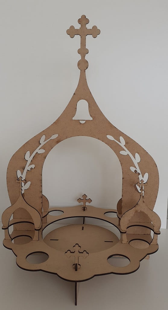 Laser Cut Church Themed Easter Egg Holder Stand