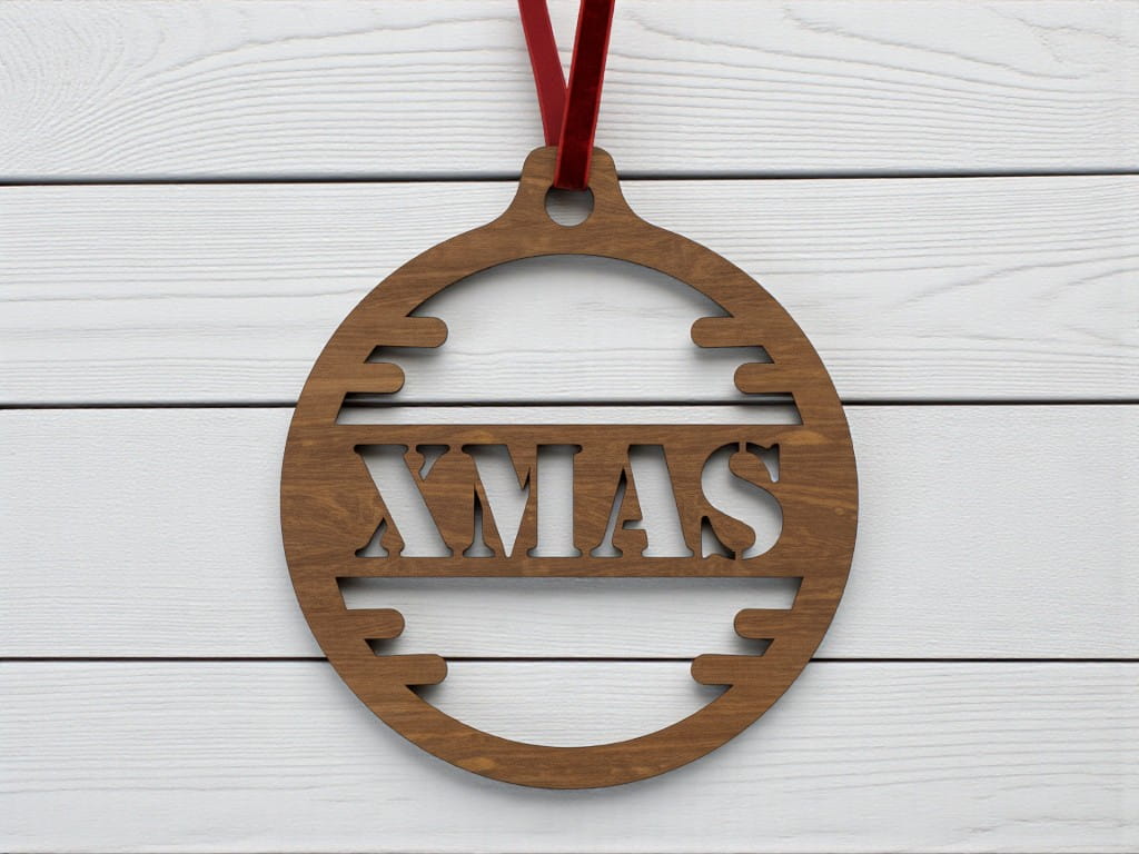Laser Cut Xmas Ball Ornament